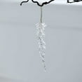 thumbnail image 6 of Beautynvta Clear Crystal Christmas Ornaments for Tree Decorations, Hanging Acrylic Snowflake Icicle Ornaments, Christmas Tree Pendants Holiday Party Decoration Pendants, 6 of 6