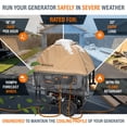 thumbnail image 4 of GenTent XL Open Frame Running Cover – Universal Kit for Extra Large Portable Generators - Flame Retardant, Waterproof Vinyl (Standard - Tan) Generator Tent, 4 of 7