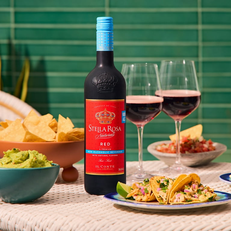 Stella Rosa Naturals Red Non-Alcoholic Semi-Sweet Wine 750ml Glass