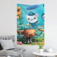 thumbnail image 6 of The Octonauts Tapestry Dorm Decor Wall Hanging Tapestries Window Curtain Picnic Mat Beach Blanket 60x40 Inch, 6 of 9