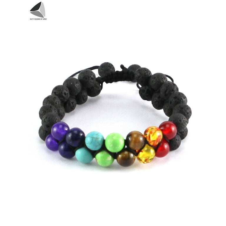 PULLIMORE 7 Chakra Beads Bracelet Natural Stone Healing Crystals