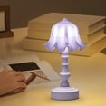 thumbnail image 3 of Mini LED Night Light for Bedside Table - Modern Floral Design with Soft Warm Glow for Bedroom Decor, 3 of 5