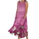 thumbnail image 1 of Vestido de Verano para las Mujeres sin Mangas Lino-Look Impreso Maxi, Suelto Fluido Y Vestido Sexy de Moda para las Mujeres, 1 of 5