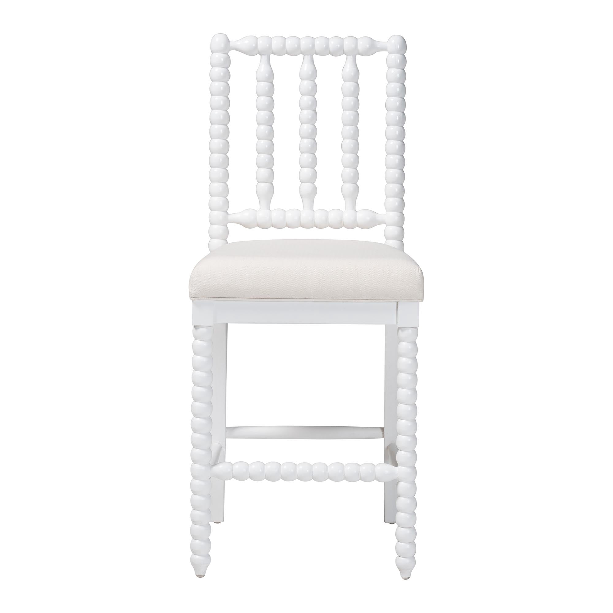 bali & pari Deya Traditional Counter Stool, Counter Height, White