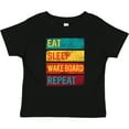 thumbnail image 3 of Inktastic Wakeboarding Eat Sleep Wakeboard Repeat Boys or Girls Baby T-Shirt, 3 of 5