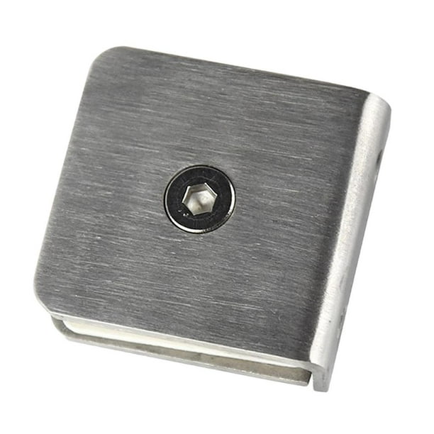 Abrazadera de vidrio cuadrada Base plana para vidrio de 8-12 mm con de clip de , , 18 Plano Cola Clip de la abrazadera de la puerta