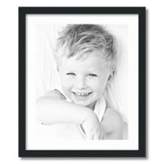 ArtToFrames 20x24" Matted Picture Frame with 16x20" Single Mat Photo Opening Framed in 1.25" Satin Black and 2" Super White Mat (FWM-3926-20x24)