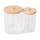 thumbnail image 3 of Xihbxyly Caja Apilable de Algodón Cosmético, Organizador con Tapa Transparente, Tarro Multiusos, Accesorio de Baño, Diseño Compacto, Estilo Europeo., 3 of 4