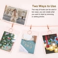 thumbnail image 3 of 2pcs Wall Hanging Photo Display Cable Wire Rod with 20 Round Clips, 5Ft Hanging Picture Frames Collage Rose Gold, 3 of 6