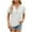 White, variant on Elainilye Fashion Blouses for Women 2024 V-Neck Hollow Out Recreational Short Sleeve Tops Blouse Basic Tops,Black