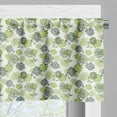 thumbnail image 5 of Ambesonne Retro Valance & Curtain, Abstract Floral Polka Dot, 55"x24", Apple Green Sage Green, 5 of 6