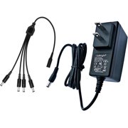 Replacement 15V AC/DC Adapter with 4-Way Power Splitter Compatible with Night Owl SPF-CAMPWS-1516A SPFCAMPWS1516A CCTV Security Camera DVR Digital Video Recorder CS-1501600 Power Supply