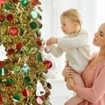 thumbnail image 3 of 5FT Christmas Pop Up Tinsel Xmas Trees with Shiny Sequins,Collapsible,Reusable, 3 of 4