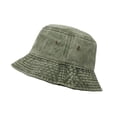 thumbnail image 5 of Gash Hao Bucket Hat ,Wide Brim Washed Denim Cotton Outdoor Sun Hat Flat Top Cap Sun Protection Cap, 5 of 6