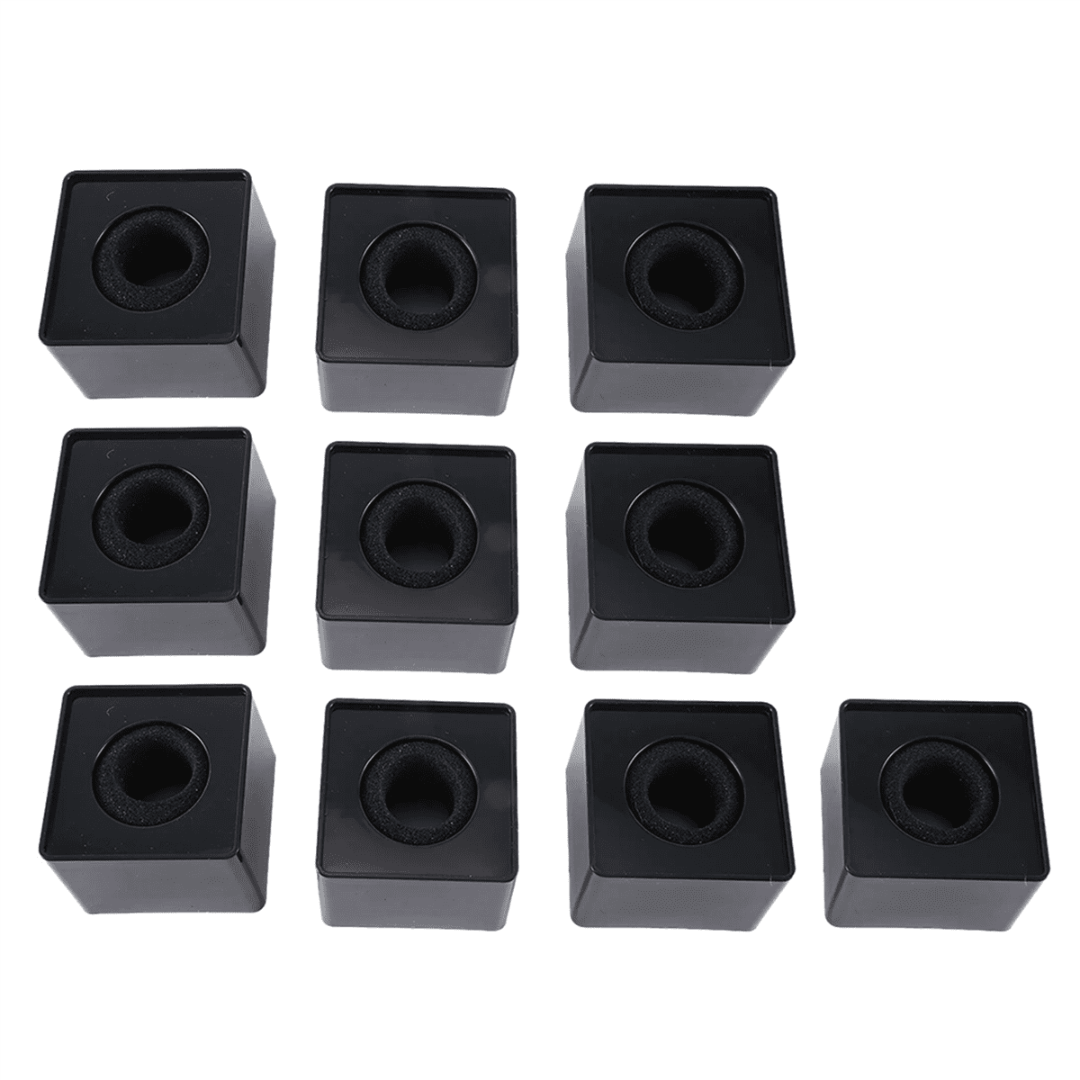 30Pcs Microphone MarkFlag Mic Station-Cube Square Interview Box Stand Flags Shaped Holder Reporter Injection,Black,30 x Microphone Marker,Black