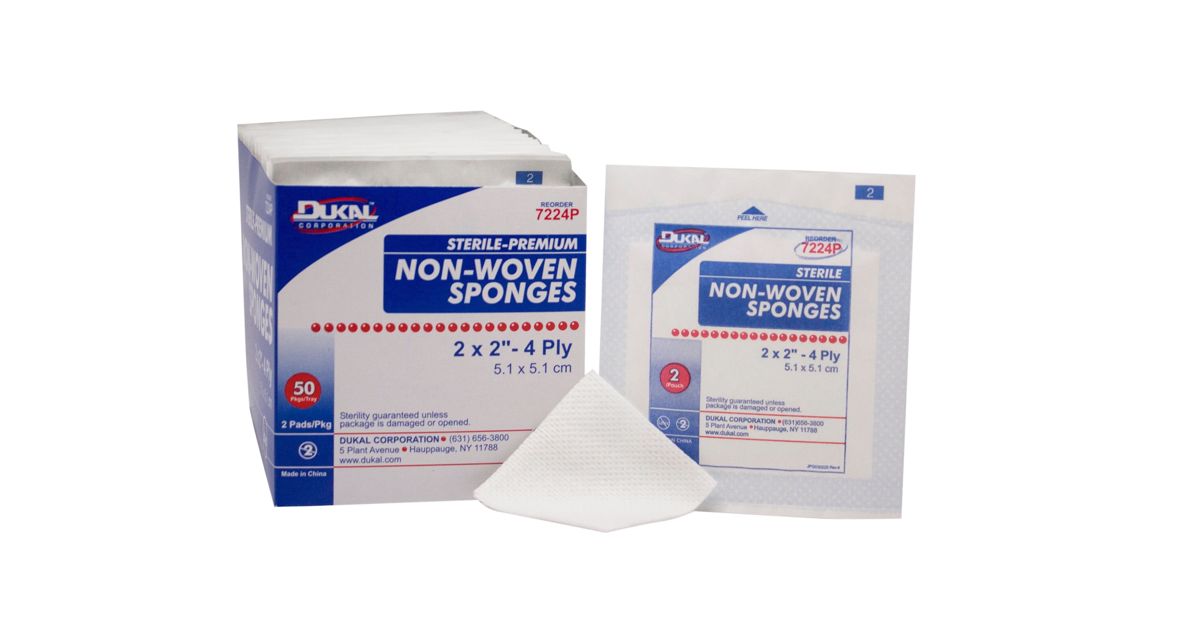 Clinisorb 4-Ply Non-woven Gauze Sponge Sterile 2 x 2" 3000 per Case