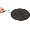 thumbnail image 4 of CucinaPro Silicone Splatter Screen- Multi Use XL 11.5" Oil and Grease Shield Guard and Strainer w Foldable Handle for Easy Storage - Fits Most Kitchen Frying Pans - Great for Cooks, 4 of 5