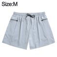 thumbnail image 2 of Pantalones de playa de primavera termal falsos de ángulo plano elásticos de doble capa de gran tamaño sueltos de secado rápido antivergüenza para hombres, 2 of 6