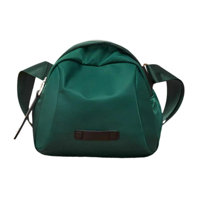 Bolso bandolera pequeño multifuncional para hombre y mujer, para acampar, con correa ajustable para el hombro Verde
