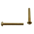 thumbnail image 1 of 5 Pack 1/4-20 x 2" Brass Round Head Machine Screws, 1 of 2