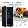 thumbnail image 5 of Newair Freestanding Wine Refrigerator, 98 Bottle Dual Zone Compressor Wine Fridge in Stainless Steel, 5 of 16