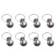 thumbnail image 1 of 8 clips plateados de acero inoxidable para cortina de ventana, barra de cortina de ducha, anillos, ganchos para ropa y cortinas (plateados), 1 of 7