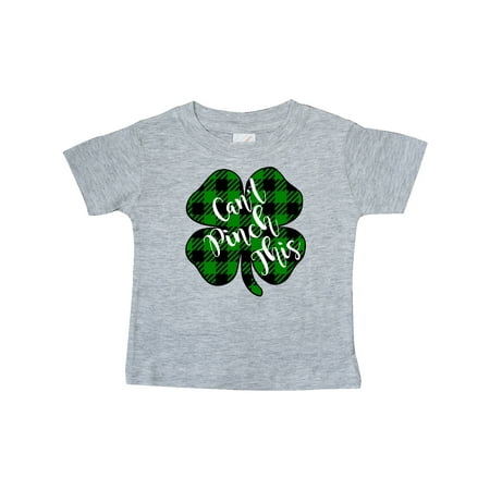 

Inktastic St. Patrick s Day Can t Pinch This Plaid Clover Gift Baby Boy or Baby Girl T-Shirt