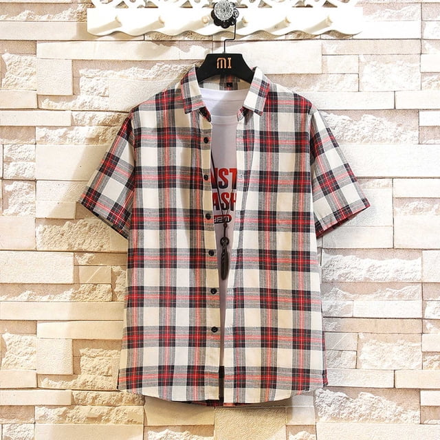 EGNMCR T-Shirts pour Homme Été Vintage Chemise Imprimée Chemise à Manches Courtes pour Homme Col Cubain Chemise Style Hawaïen Motif Manches Courtes Col Rabattu Blouse et Chemise Cadeaux pour Hommes