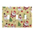 thumbnail image 2 of Dailycode Light Switch Plate Covers 2 Gang Wall Plate Plastics Outlet Covers for Kitchen Home Office Decor Cute Santa Claus Snowman Tree, 2 of 8