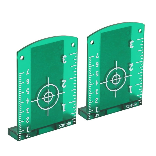 Target Card Level Plate, Fast Reading Speed Visibility Magnetic Target Card Plate for Construction Site