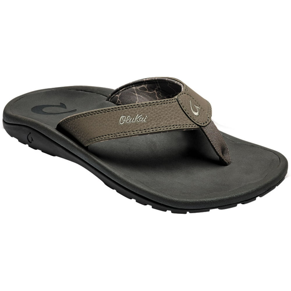 OluKai Men's OluKai Ohana Flip Flop Banyan/Island Salt Synthetic 10 M