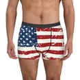 thumbnail image 1 of Balery Vintage American Flag Calzoncillos bóxer para hombre, ropa interior de algodón suave y transpirable con cinturilla de nailon-Large, 1 of 5