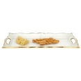 thumbnail image 2 of 20" Gold Glass Indoor Outdoor Tray With Handles, 2 of 4