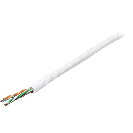 UPC: 0065030851602 | StarTech.com WIR5ECMRWH 1000 ft. Cat 5E White Solid UTP Riser Ethernet Cable – Bulk Roll