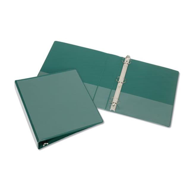 Ability One NSN2723231 3 in. Round Ring Binder, Green - 11 x 8.5 in