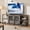 Oak, variant on EastVita Garvee 63-Inch TV Stand with 2 Open Shelves and 2 Mesh Doors Industrial Design Entertainment Center Multimedia Console Table for Living Room and Bedroom