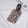 thumbnail image 5 of Luggage Tags for Suitcases, Rainbow flowers Leather Bag Luggage Tags ID Label Tags Privacy Protection Travel Bag Labels, 5 of 6