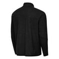thumbnail image 3 of Men's Antigua Heather Black Orlando Magic New Logo Raglan Hold-Up Full-Zip Tri-Blend Jacket, 3 of 3