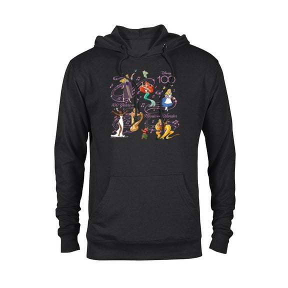Disney 100 Years of Music and Wonder Princess Songs D100 - Pullover Hoodie for Adults - Customized-Black