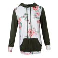 thumbnail image 4 of Sudadera Con Capucha Con Estampado Floral Para Mujer Sudadera Con Cuello Y Cuello Sudadera Con Capucha 2XL Yuyangstore  Sudadera con capucha floral para mujer, 4 of 8