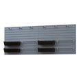 thumbnail image 1 of RST Brands Flow Wall 15 PC Plastic Slatwall Bin Shelf Hook Storage Set - Silver, 1 of 7