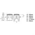 thumbnail image 5 of Arkzeo 44 mm Cylinder & Piston for Timbertech mfs52/ms-2tl-52/ms52-2tl Brushcutter, 5 of 8