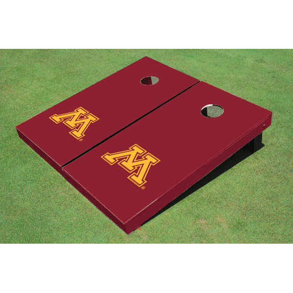 University of Minnesota Maroon Matching Solid Cornhole Boards