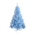 thumbnail image 4 of de Navidad artificial de 180 cm/6 pies, artesanía artística, adorno navideño, decoración navideña para oficina, sala de estar, hogar, porche, azul nieve, 4 of 8