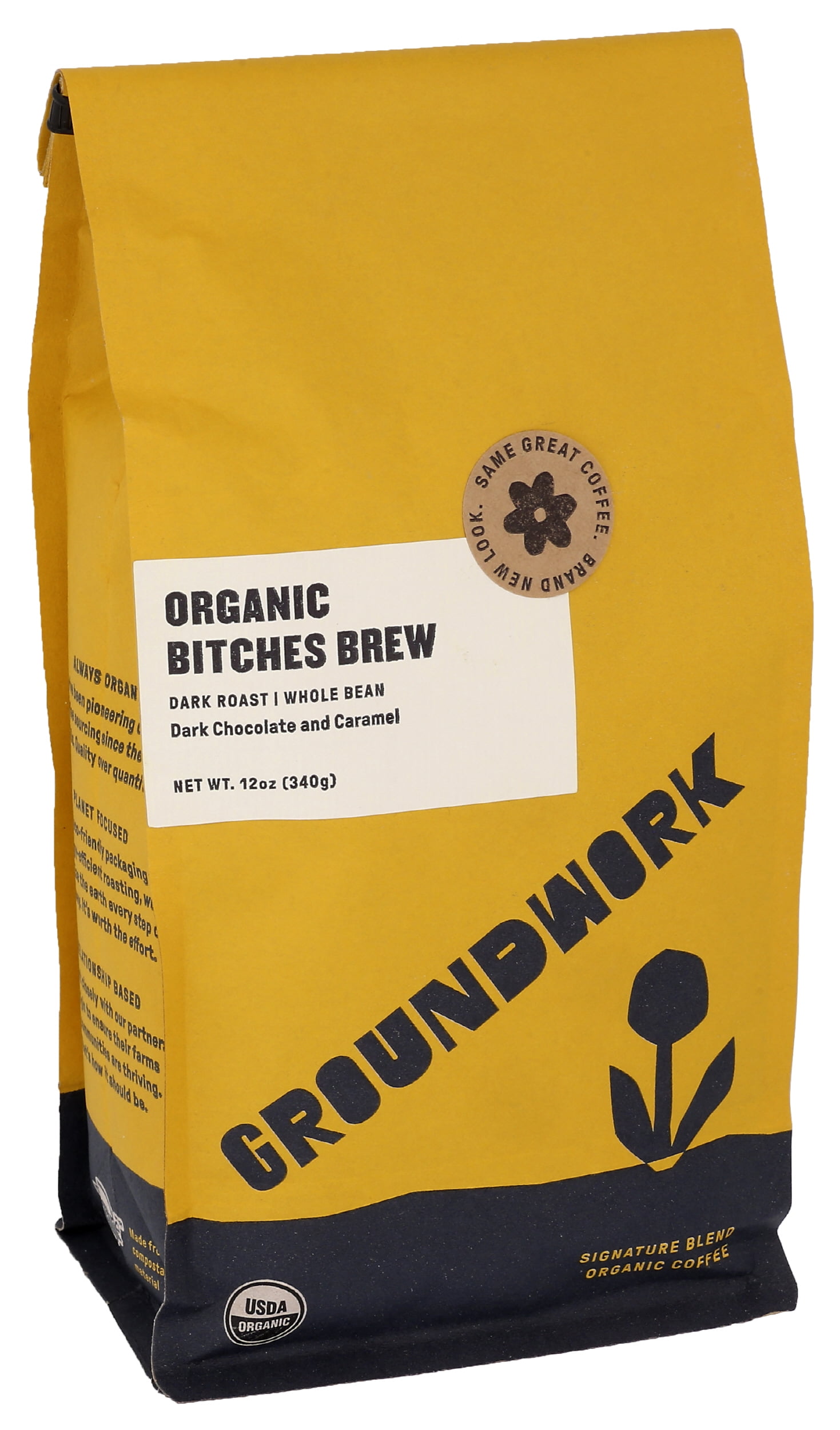 Groundwork® Organic Whole Bean Coffee 12 Ounce Pack Of 6