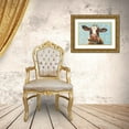 thumbnail image 3 of White Ladder 24x18 Gold Ornate Wood Framed with Double Matting Museum Art Print Titled - How Now Brown Cow, 3 of 4