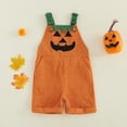 thumbnail image 6 of Gaiseeis Todd'ler Halloween Overalls, Cute Pumpkin and Ghost Cosplay Corduroy Romper Outfit for B'oy's and G'irl's, Fall Festival Halloween Clothes, 6 of 7