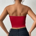 thumbnail image 4 of Ltctricy Tube Tops for Women Seamless Cropped Strapless Tank Shirts Going out Bandeau Tops Fashion Summer Outfits, 4 of 4