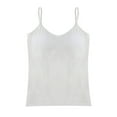 thumbnail image 4 of Women Tank Tops Female Camisole with Built in Bra Women Padded Bra Top Vests S-XL, 4 of 7