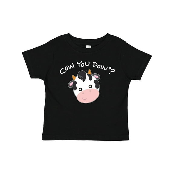 Inktastic Cow You Doin'? Cute Cow Boys or Girls Toddler T-Shirt